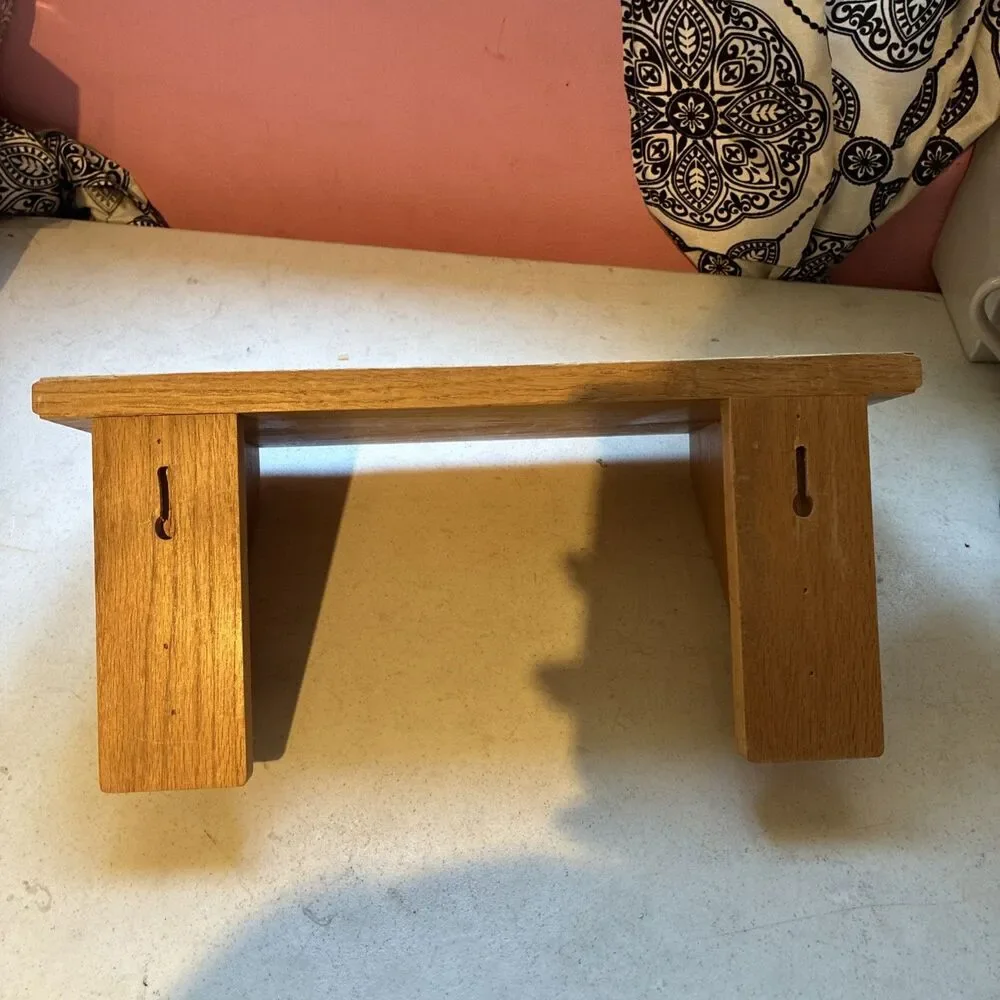 Vintage Wooden Shelf Thick And Weighted